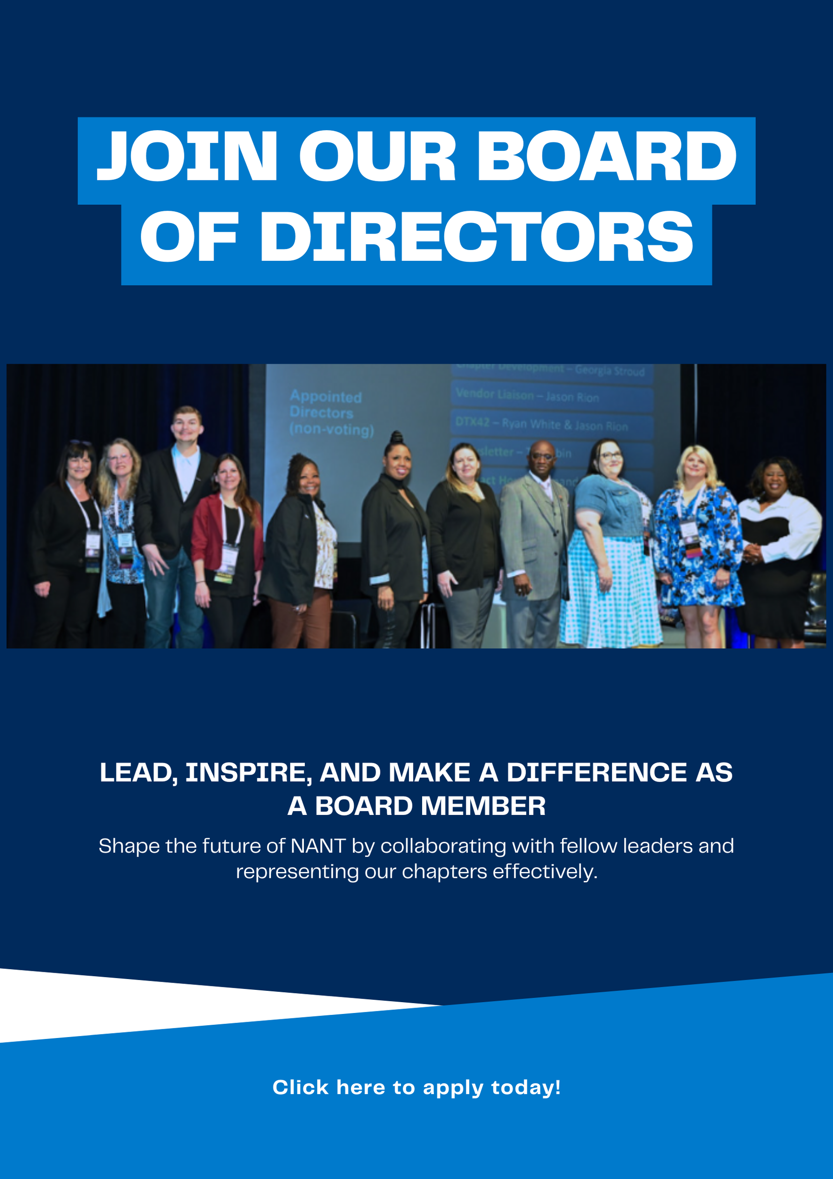 Flyer Join Our Boardof Directors