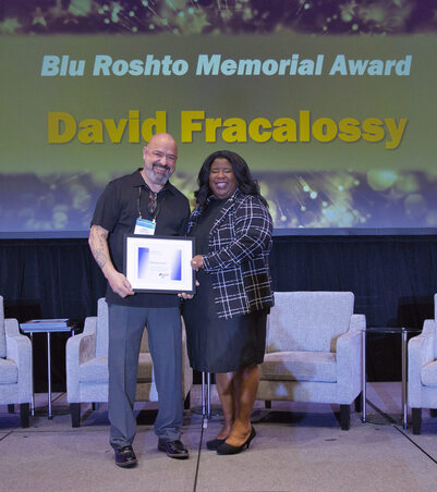 David Fracalossy Receives Blu Roshto Memorial Award